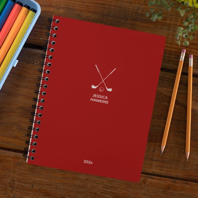 Crimson Red Golf Club Personal Weekly Planner (Creator Uploaded)