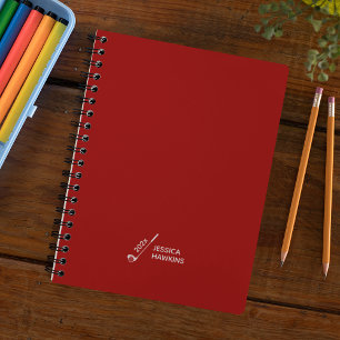 Crimson Red Golf Club Personal Weekly Planner