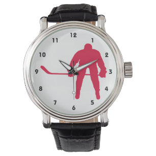 Crimson Red Hockey Watch