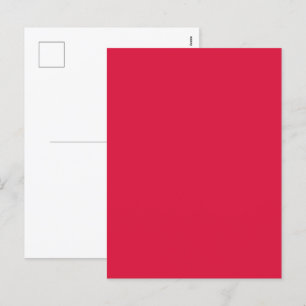 Crimson Red Holiday Postcard – Customisable