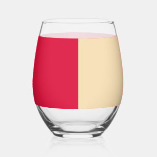 Crimson Red & Light Beige Glass – Customisable