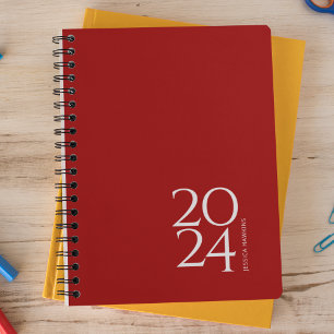 Crimson Red Personal Weekly Planner