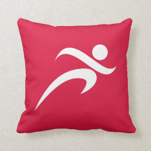 Crimson Red Running Cushion