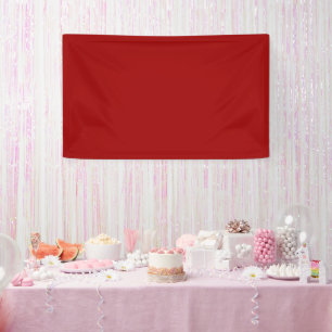 Crimson Red Solid Colour Banner