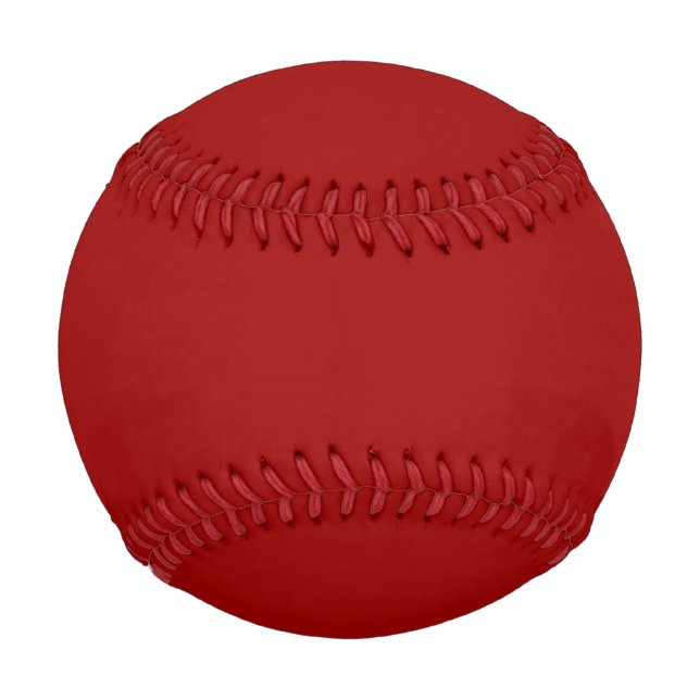 Crimson Red Solid Colour Baseball (Front)