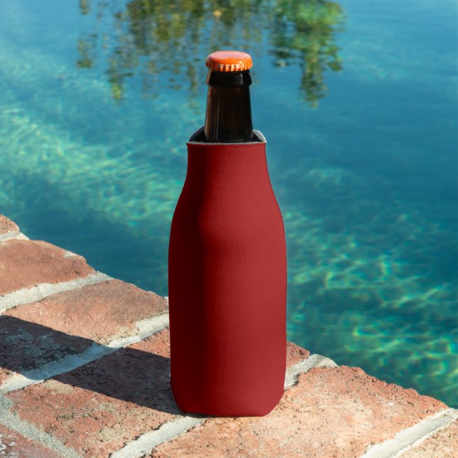 Crimson Red Solid Colour Bottle Cooler (In Situ Pool)