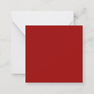 Crimson Red Solid Colour Card