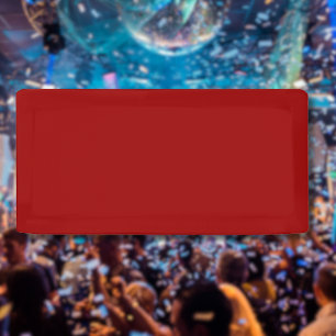Crimson Red Solid Colour Classic Elegant Banner