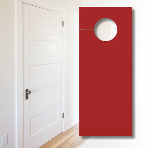 Crimson Red Solid Colour Classic Elegant Door Hanger