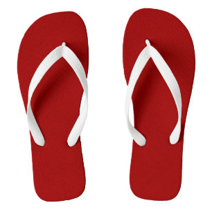 Crimson Red Solid Colour Classic Elegant Jandals
