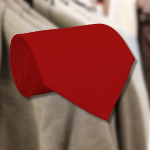 Crimson Red Solid Colour   Classic   Elegant Tie