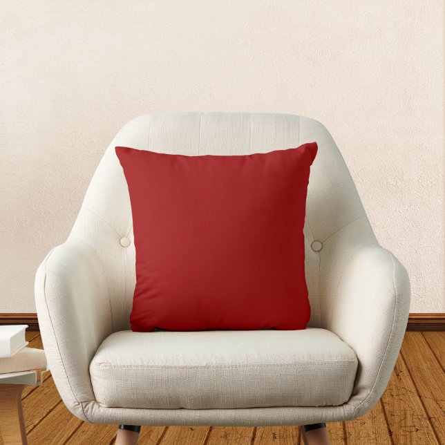 Crimson Red Solid Colour Cushion (Creator Uploaded)