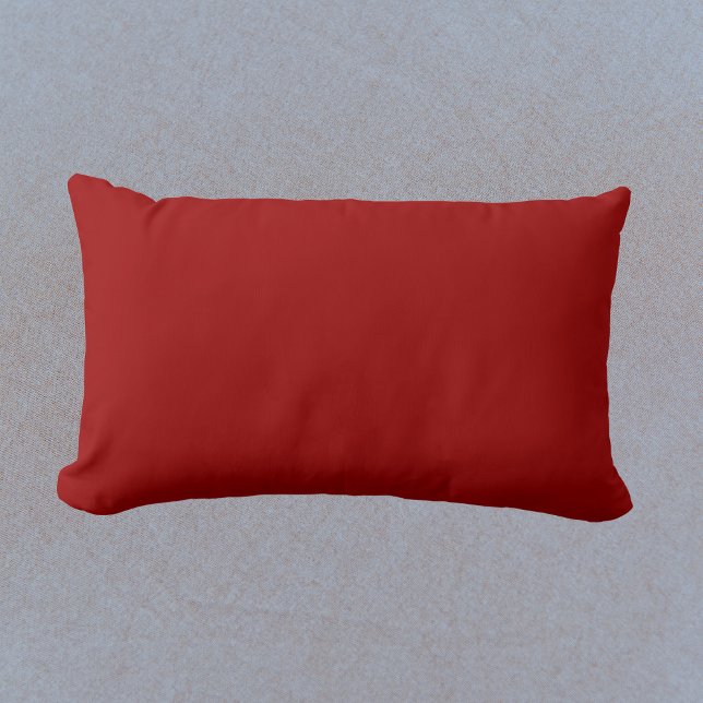 Crimson Red Solid Colour Lumbar Cushion (Creator Uploaded)