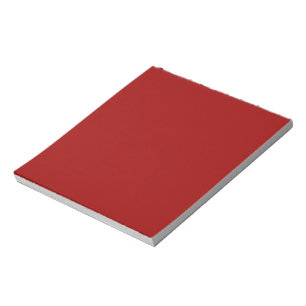 Crimson Red Solid Colour Notepad