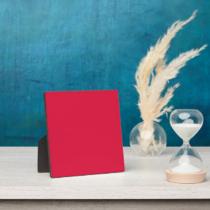 Crimson Red Tabletop Plaque – Customisable