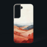 Crimson Ridge Horizon Phone Case<br><div class="desc">Rolling crimson hills form a vivid layered horizon in this bold and dramatic nature-inspired phone case design.</div>