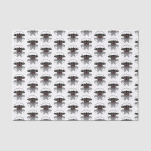 Crimson Rose Butterfly Shadow Monogram Tissue Paper