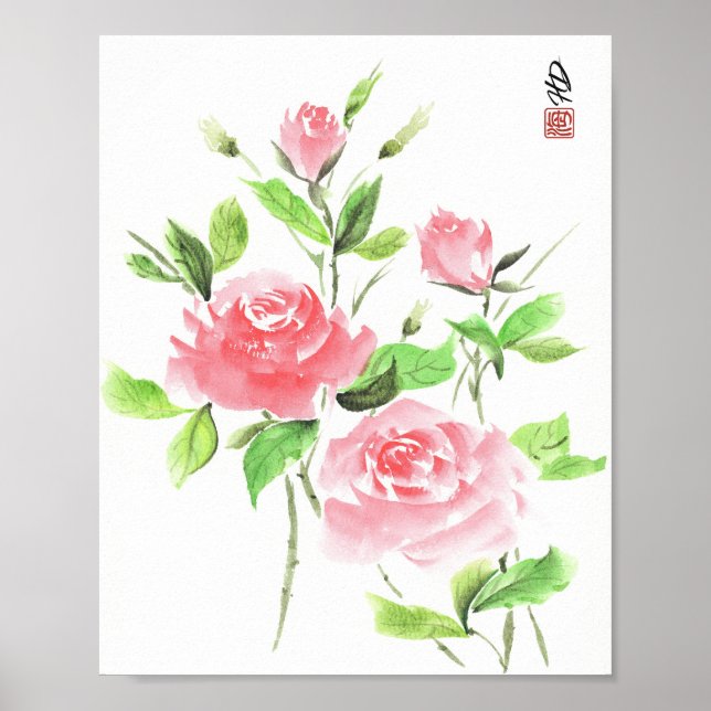Crimson Rose Harmony Poster (Front)
