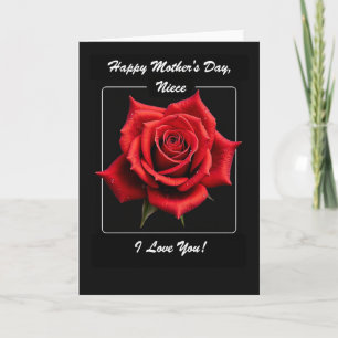 Crimson Rose Sweetest Day Card