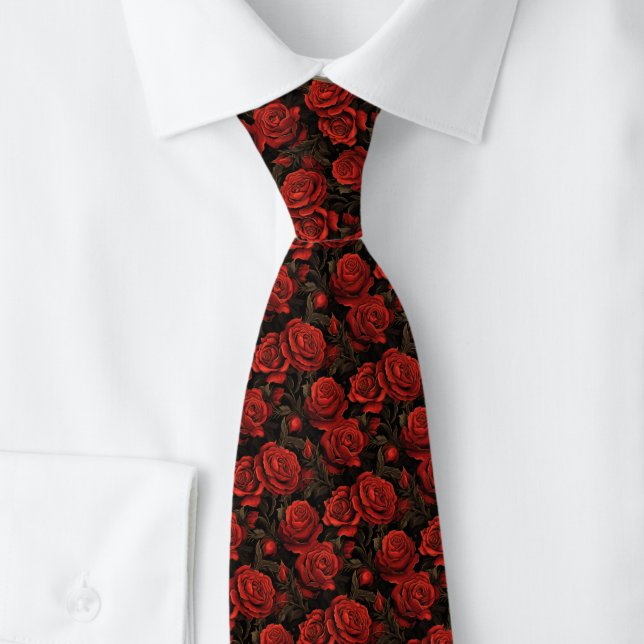 Crimson Roses Tie (Creator Uploaded)