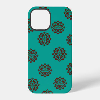 "Crimson Scrolls – Bold Elegance" iPhone 12 Pro Case