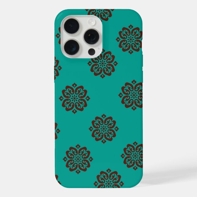 "Crimson Scrolls – Bold Elegance" iPhone Case (Back)