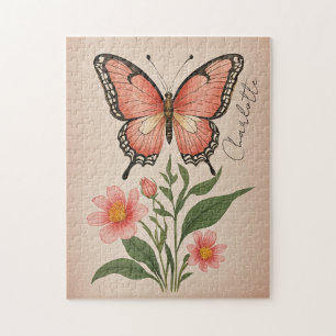 Crimson Serenade Personalised Jigsaw Puzzle