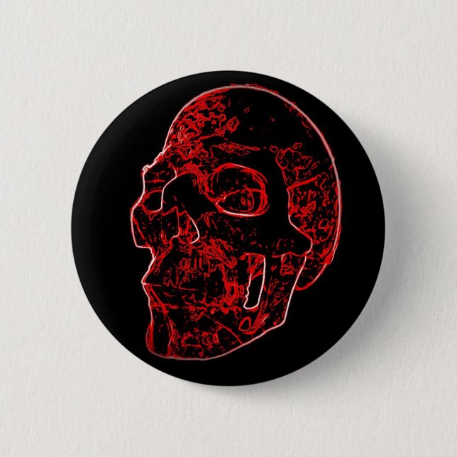 Crimson Skull Button (Front)