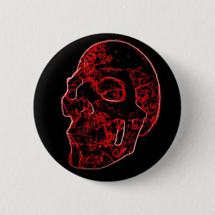 Crimson Skull Button