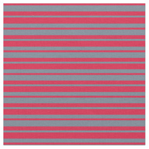 Crimson & Slate Grey Lines/Stripes Pattern Fabric