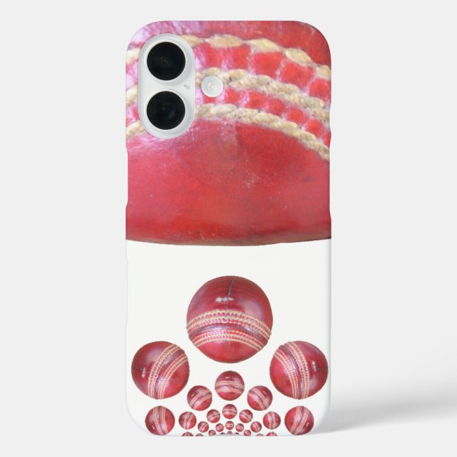 Crimson Spin – A Beautiful Red Cricket Ball Arti Case-Mate iPhone Case (Back)