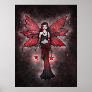 Crimson Star Fairy Poster