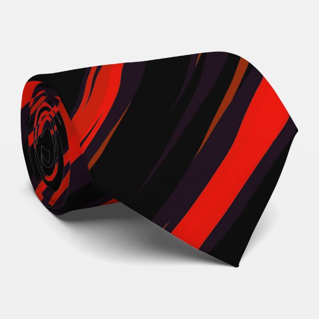 Crimson Sunset Tie (Rolled)