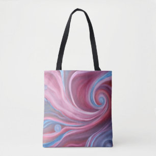Crimson Swirl Tote Bag