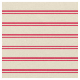Crimson & Tan Pattern Fabric