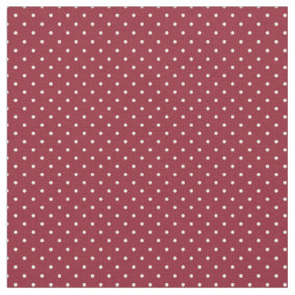 Crimson Tiny Dots Fabric