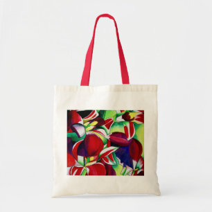 Crimson tropical Singapore Orchids flower art Tote Bag