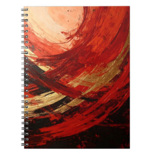 Crimson Vortex Notebook