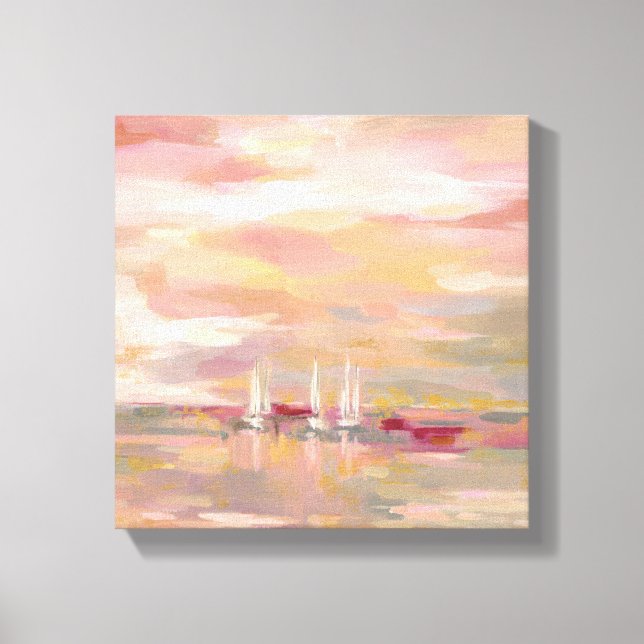 Crimson Waves Canvas Print (Front)