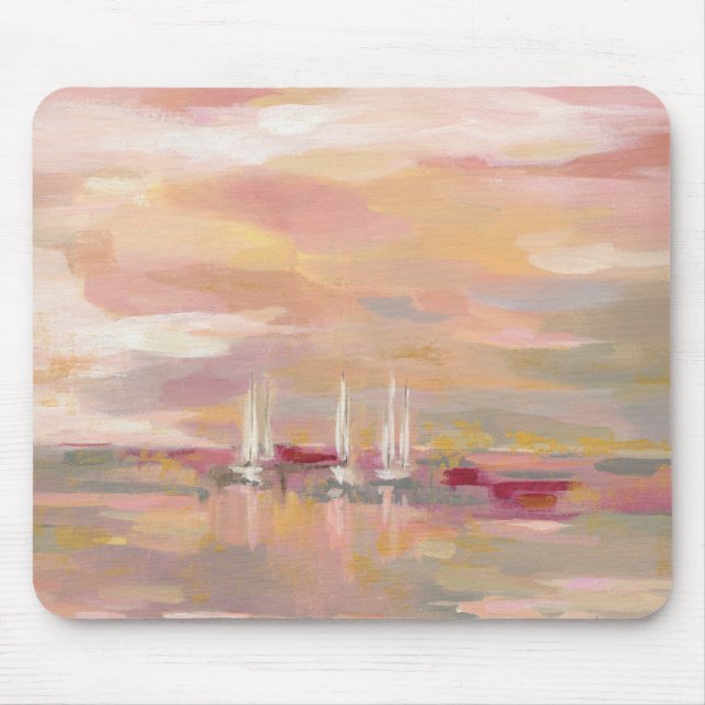 Crimson Waves Mouse Pad (Front)