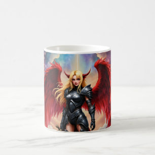 Crimson Wing – Fallen Angel Warrior. Coffee Mug