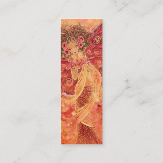 Crimson Wings Bookmark Mini Business Card (Front)