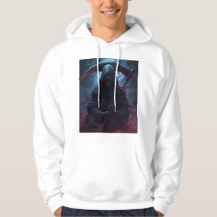 Crimson Wraith – Dark Gothic Grim Reaper Fantasy Hoodie
