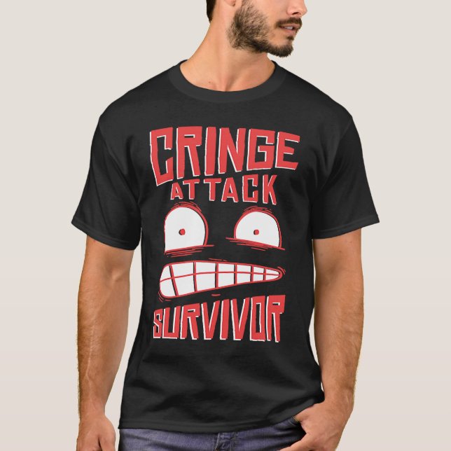 Cringe  phrase Gen Z  meme phrases Cringe T-Shirt (Front)