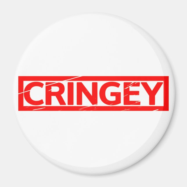Cringey Stamp Magnet (Front)