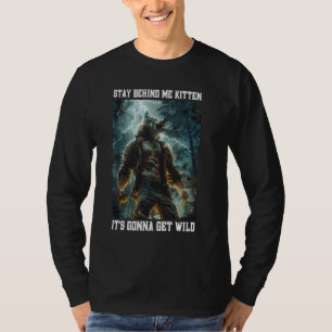 Cringy Werewolf Kitten Wolf Meme Cringe Alpha T-Shirt