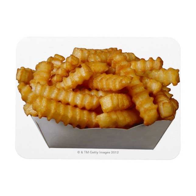 Crinkle-cut french fries magnet (Horizontal)