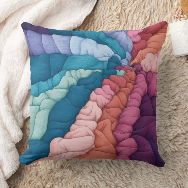 Crinkle Dye Effect Cushion (Blanket)