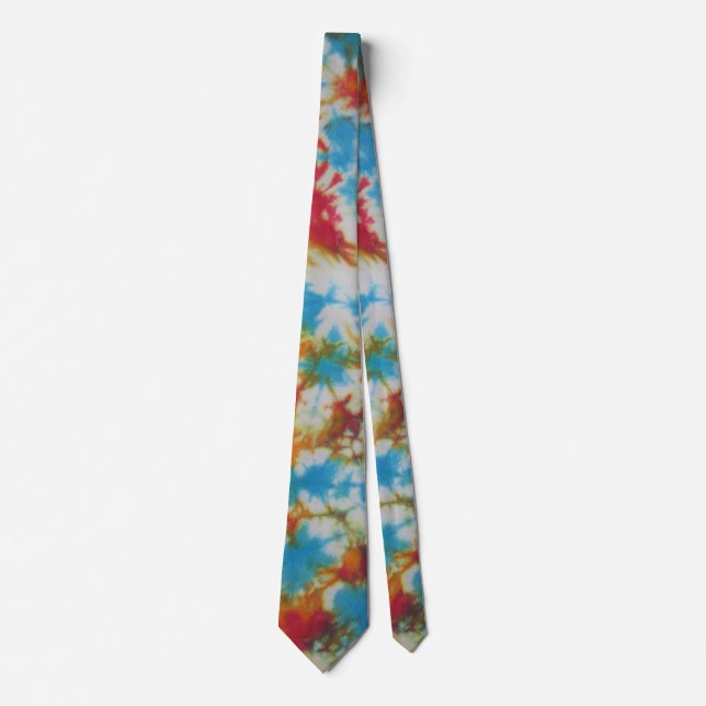 Crinkle Tie Dye Necktie (Front)
