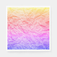 Crinkled Rainbow Paper